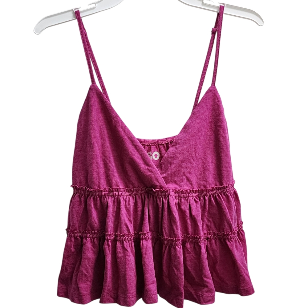 SO Cropped Tiered Cami